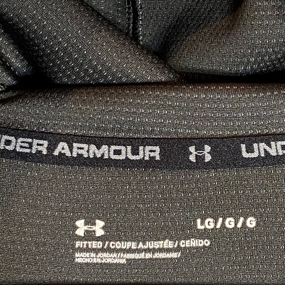 Under Armour Charcoal Hoodie Pull Over, Mens L, Active Wear - Picture 3 of 9